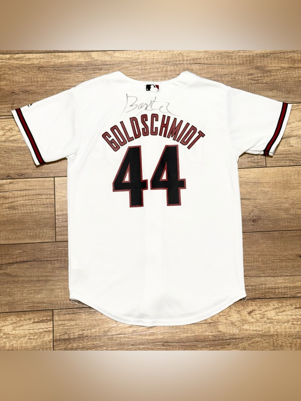 Arizona Diamondbacks MLB Majestic Paul Goldschmidt Mascot Signed Jersey Youth M